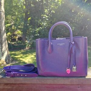 Aspinal of London Midi London Tote in Amethyst Pebble